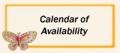 Calendar of Availability