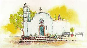 church water color